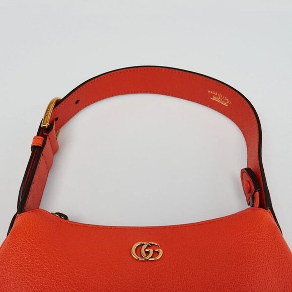 Gucci Orange Leather Double G Aphrodite Mini Shoulder Bag - Picture 4 of 12